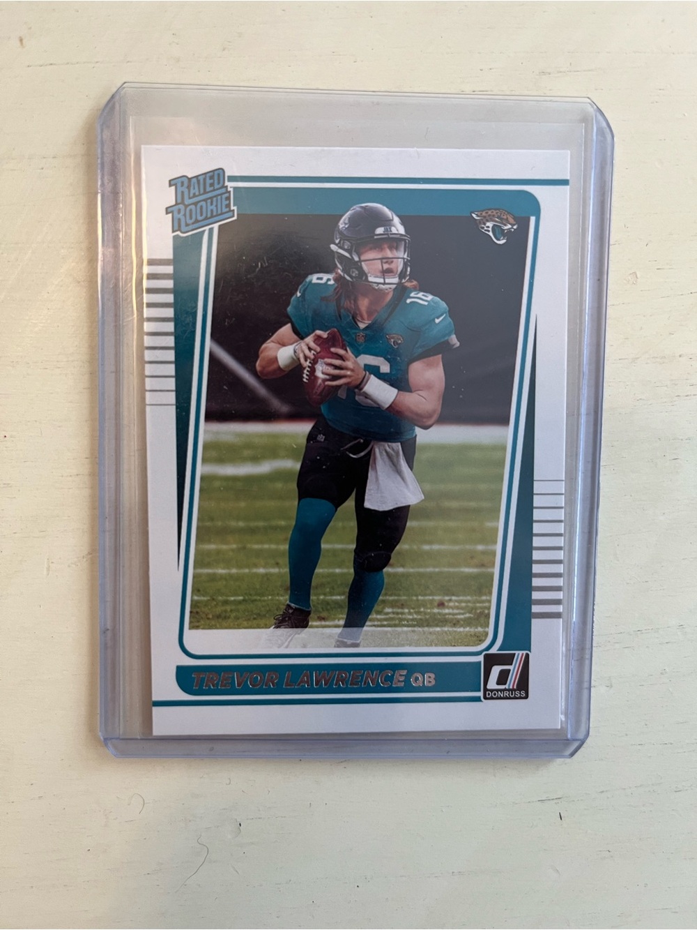 Panini Donruss Trevor Lawrence Rookie Card - Teal/Black